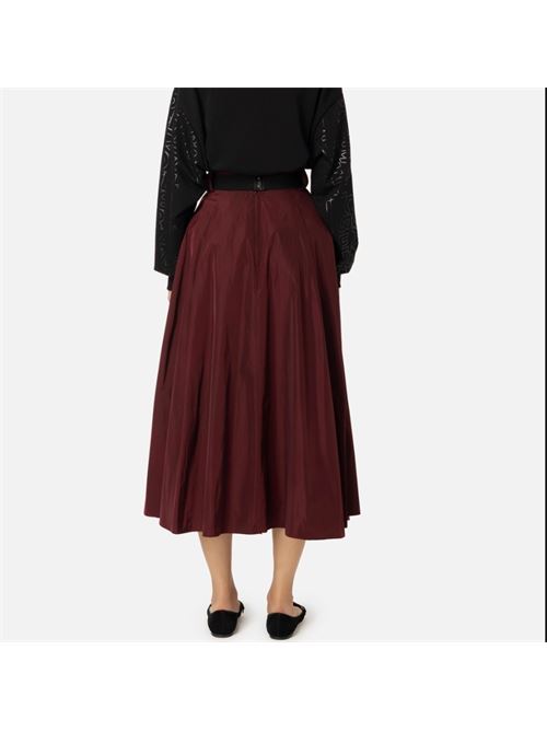 Lightweight technical nylon full skirt ELISABETTA FRANCHI | GO04546E2.CG3